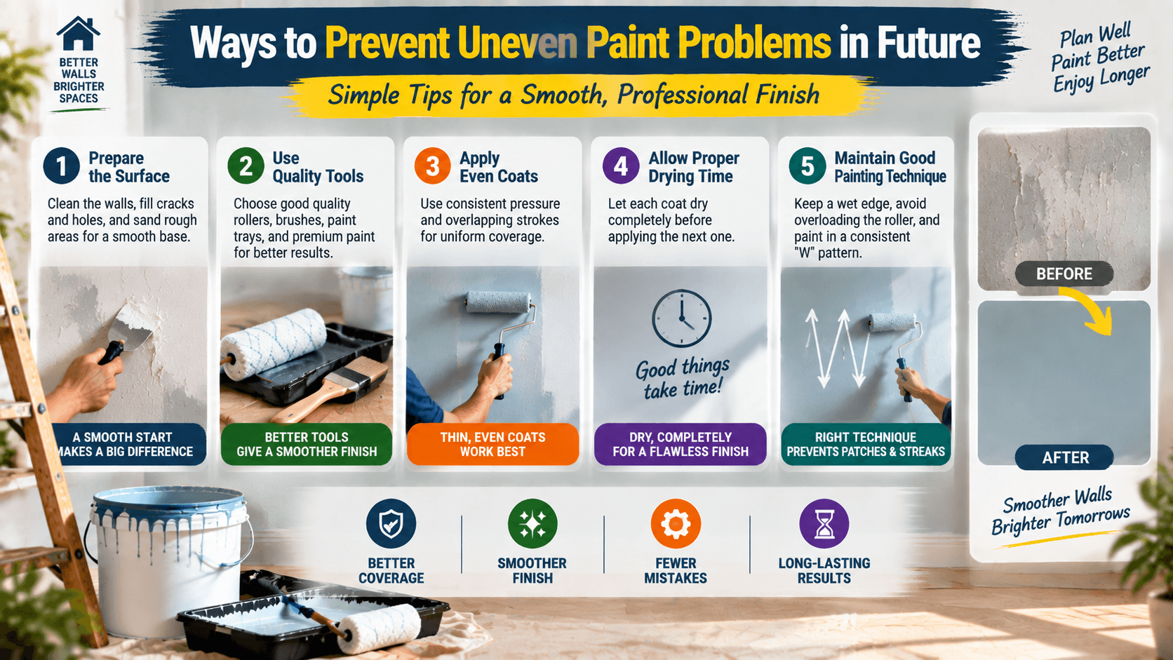 Ways to Prevent Uneven Paint Problems in Future