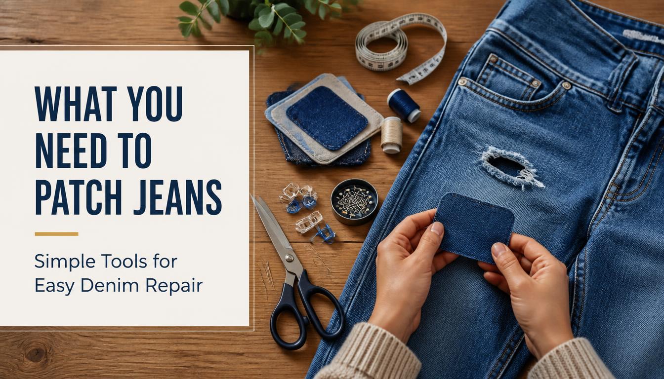 What You Need to Patch Jeans at Home