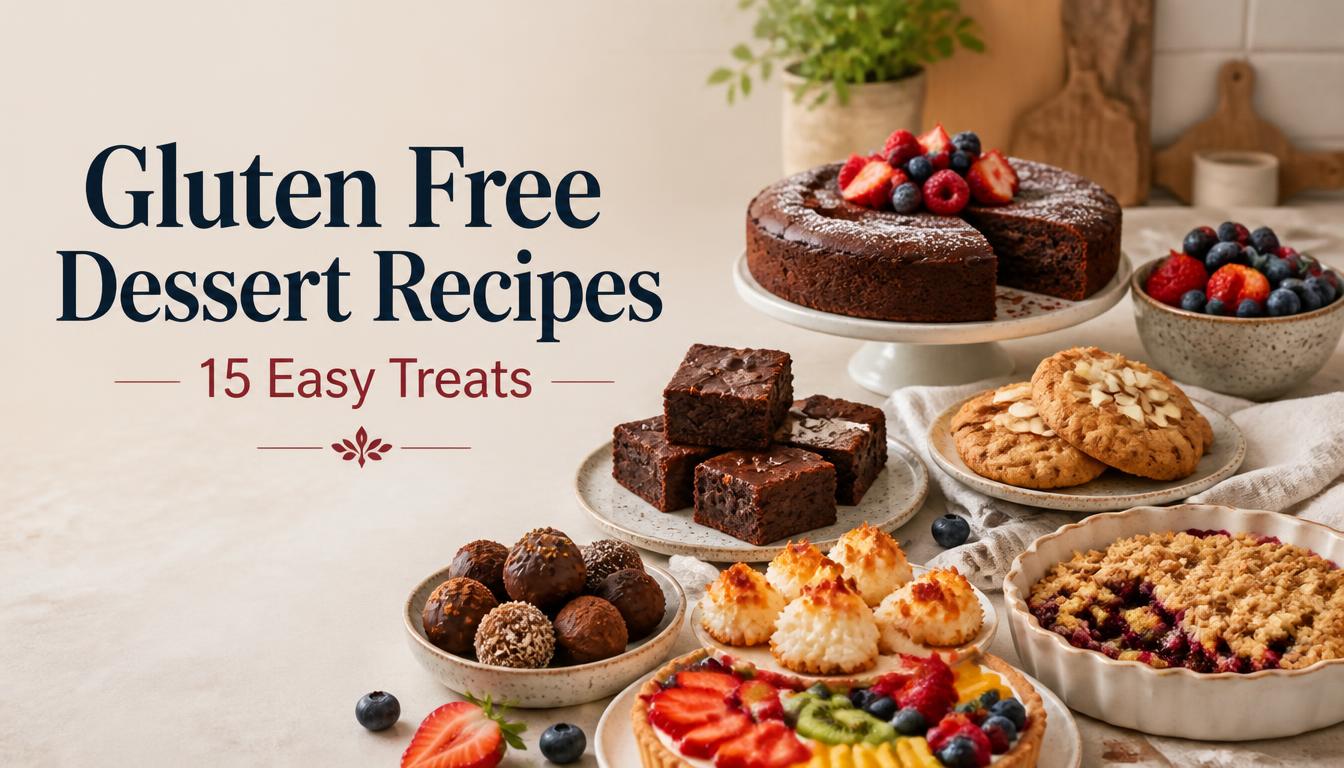 Gluten Free Dessert Recipes: 15 Easy Treats to Try