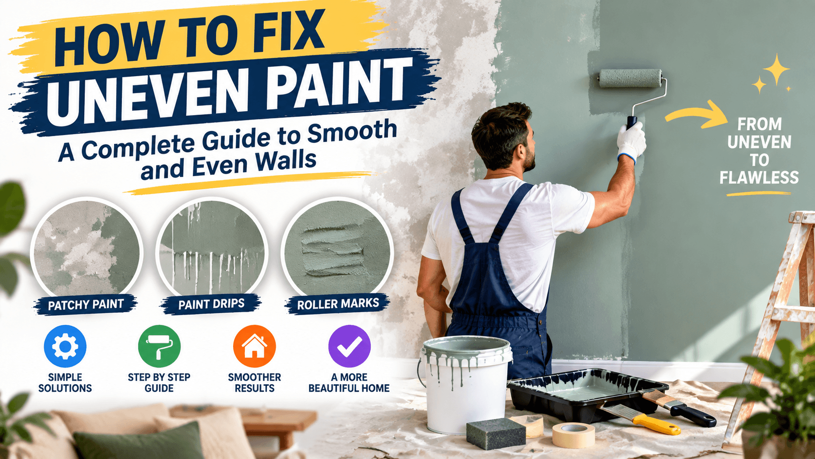 How to Fix Uneven Paint: A Complete Guide to Smooth, Even Walls