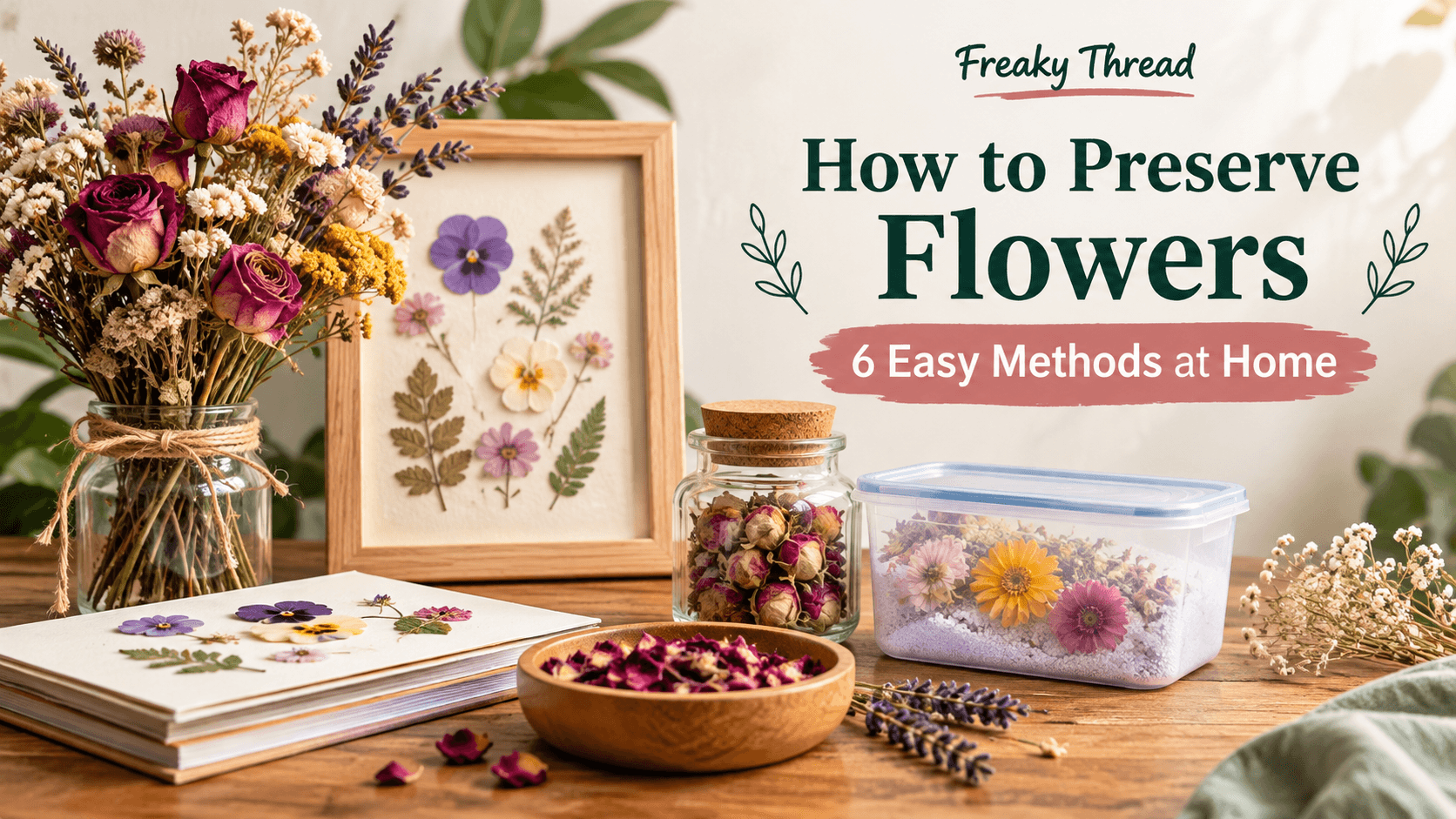 How to Preserve Flowers: 6 Easy Methods at Home