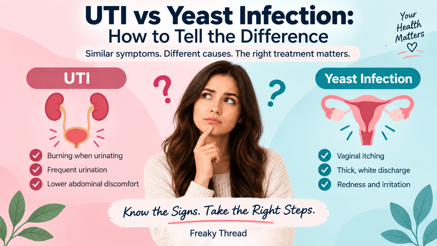 UTI vs Yeast Infection: How to Tell the Difference