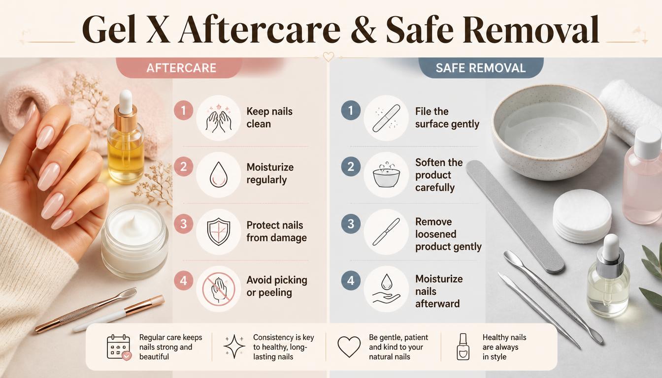 Gel X Aftercare and How to Remove Gel X Nails Safely