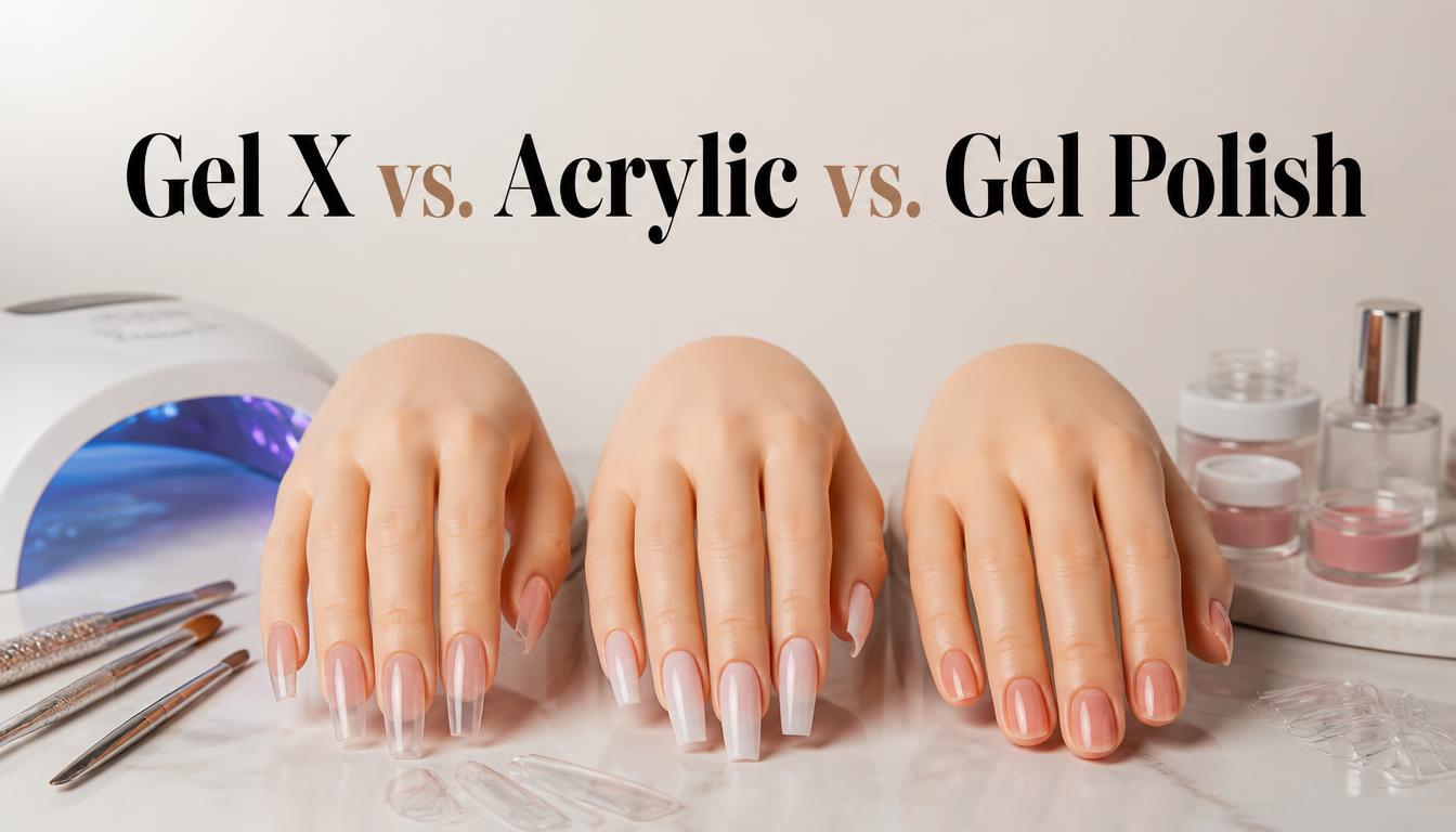 Gel X vs. Acrylic Nails vs. Regular Gel Polish