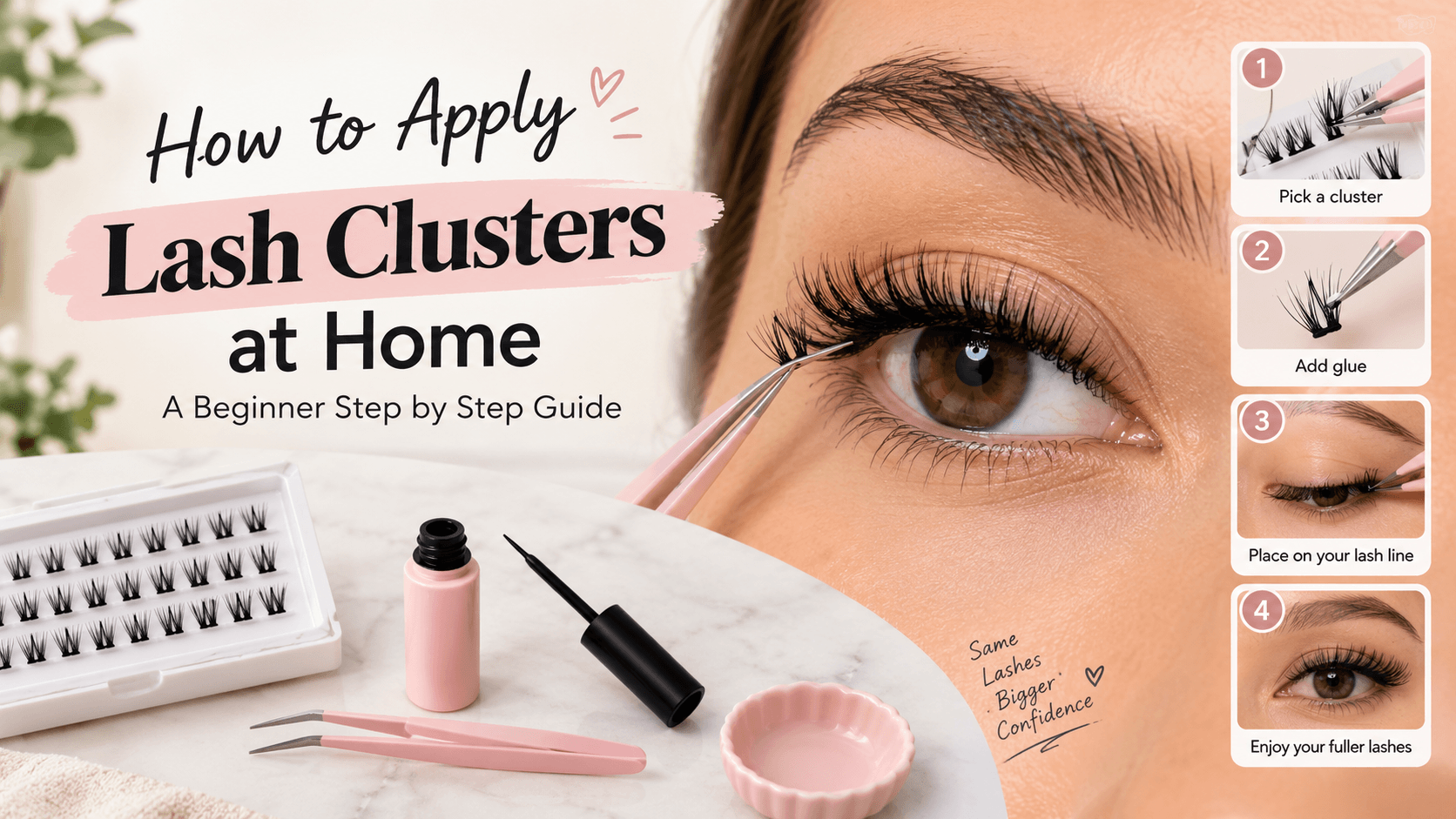 How to Apply Lash Clusters at Home: A Beginner Step by Step Guide