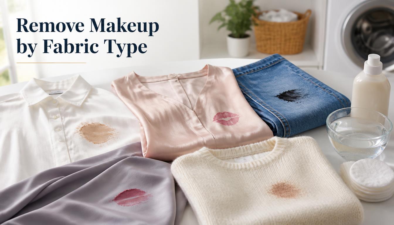 How to Get Makeup Out of Clothes by Fabric Type