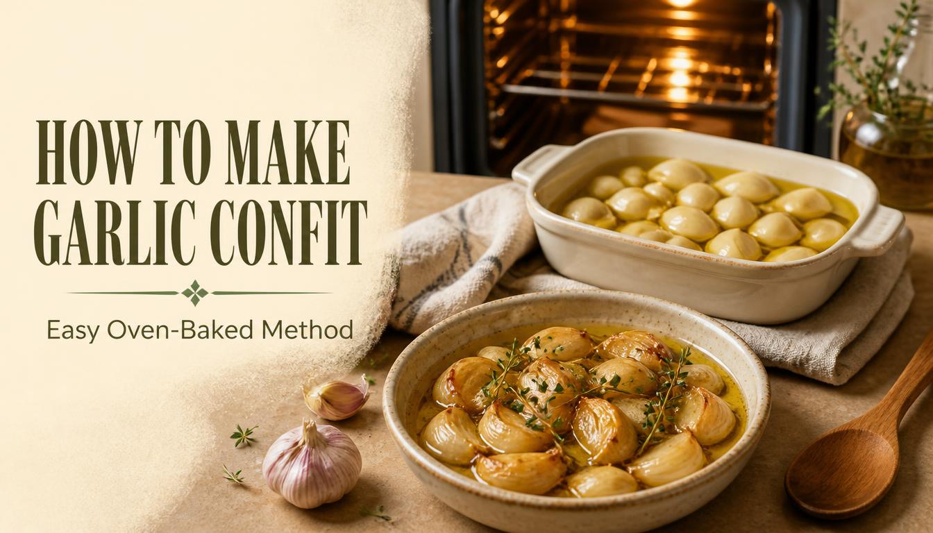 How to Make Garlic Confit in the Oven