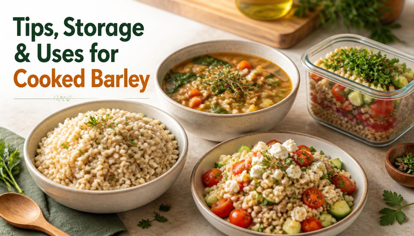 Tips, Storage, and Ways to Use Cooked Barley