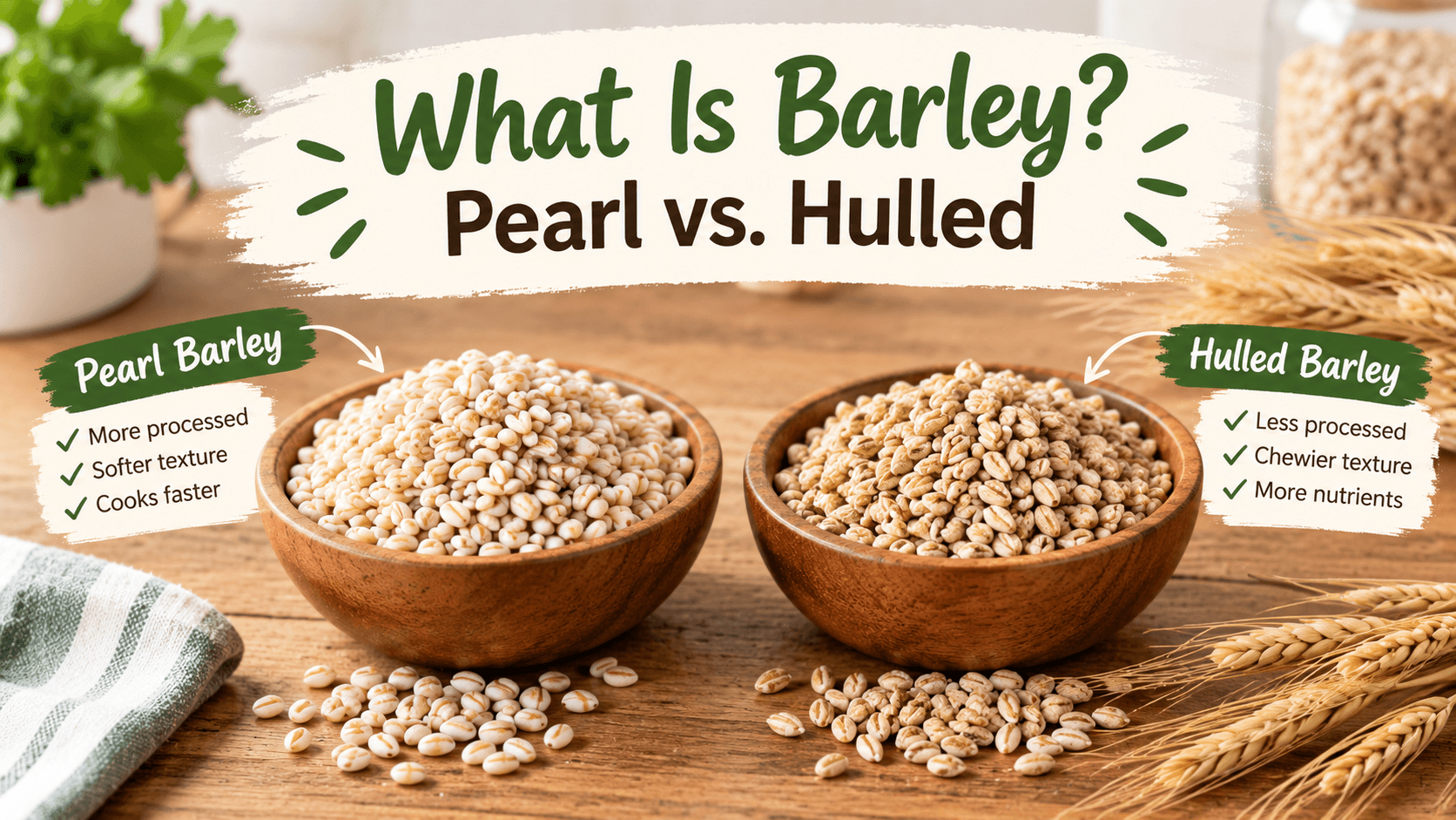 What Is Barley Pearl vs. Hulled