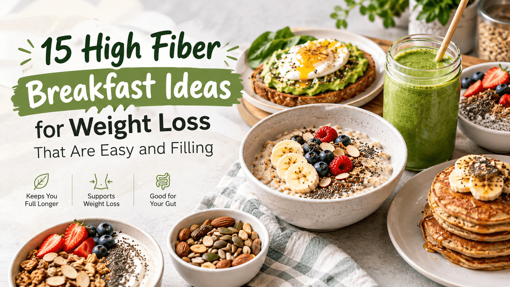 15 High Fiber Breakfast Ideas for Weight Loss That Are Easy and Filling