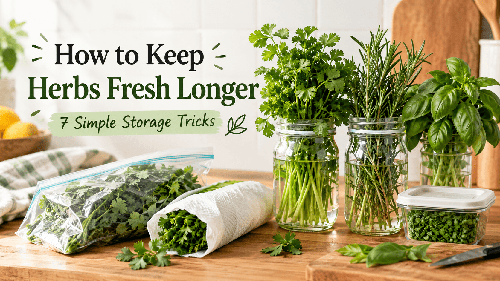 How to Keep Herbs Fresh Longer: 7 Simple Storage Tricks
