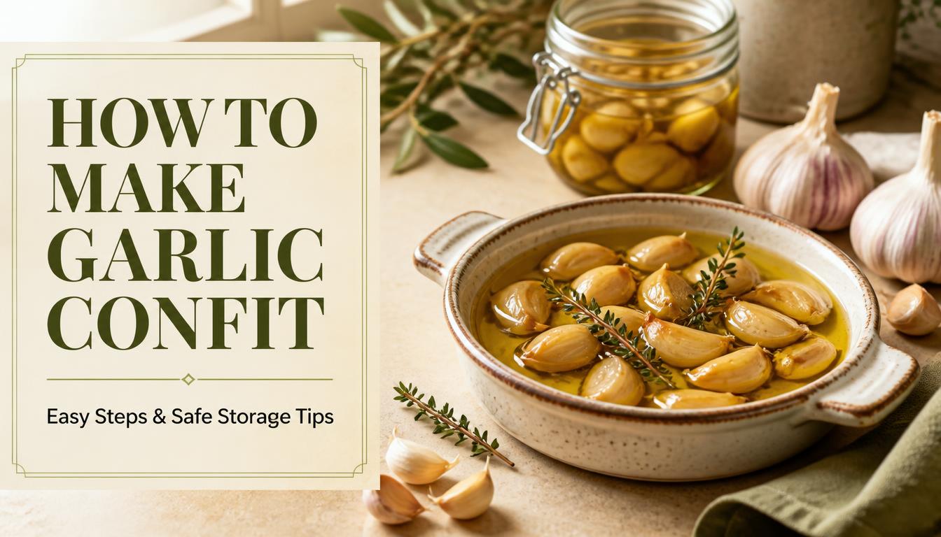 How to Make Garlic Confit: Step-by-Step with Storage Tips