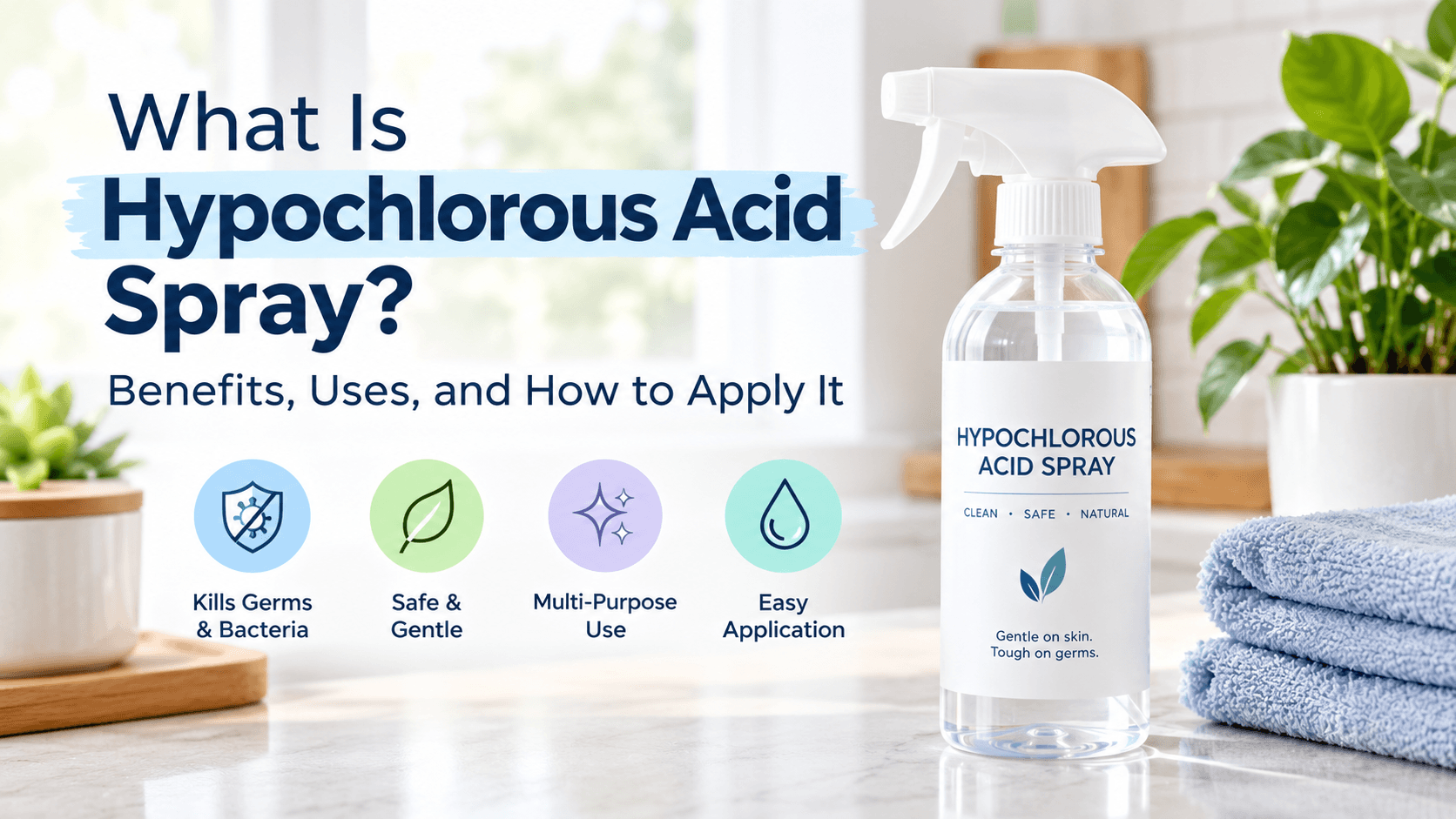 What Is Hypochlorous Acid Spray? Benefits, Uses, and How to Apply It